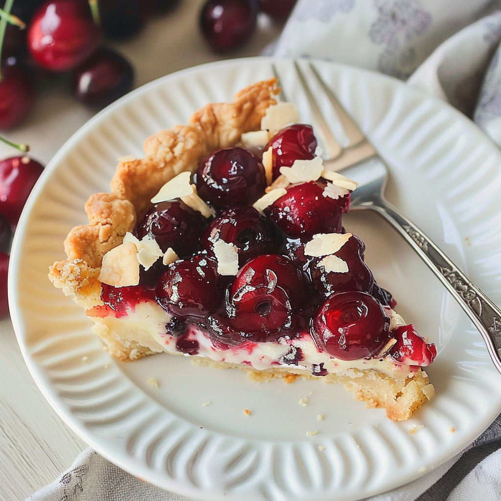 Decadent Cherry Vanilla Shortbread Tart: Impress Guests
